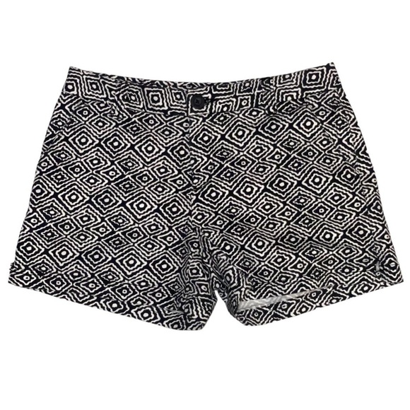 bcg Pants - bcg Chino shorts Womens Size 4 black and white print geometric modern